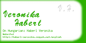 veronika haberl business card